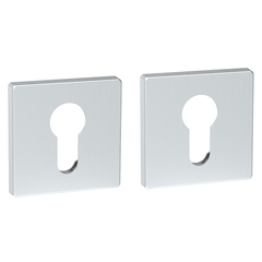 Накладка квадрат на цилиндр Фуаро ET.K.SL52 (ET SL) SSC-16, цвет хром сатинированный (гарантия - 12 месяцев)