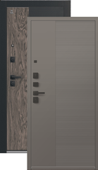 Теплая дверь входная Центурион С-112 (2026), 2 замка, 2 мм металл, (черный муар/черный кварц/мокко орех+базальт кашемир)
