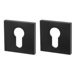 Накладка квадрат на цилиндр Армадилло ET.K.USS52 (ET USS) BL-26, цвет черный (гарантия - 5 лет)