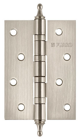 Петля врезная универсальная с колпачком Фуаро IN4400UA-BL SN (4BB/A/BL 100x75x2,5) блистер, цвет никель матовый (гарантия - 2 года)
