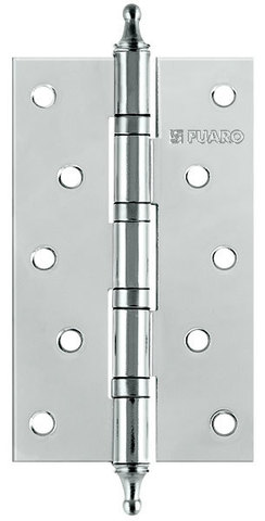 Петля врезная универсальная с колпачком Фуаро IN5400UA-BL CP (4BB/A/BL 125x75x2,5) блистер, цвет хром (гарантия - 2 года)