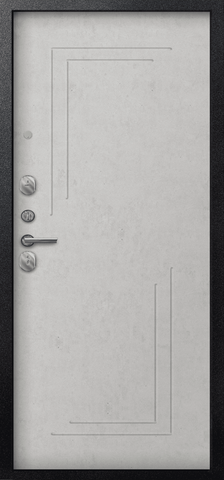 Дверь входная Сезам А-06 (2025), 2 замка, 1 мм металл, (черный сатин+светлый бетон) #3