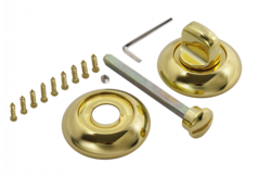 Завертка круг Пуэрто INBK AL 08 DGP, цвет латунь темная к ручкам 503-08 DGP, INAL 516-08 DGP (гарантия - 12 месяцев)