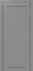 Дверь межкомнатная Оптима Порте Турин 520.121, цвет серый, экошпон, стекло мателюкс