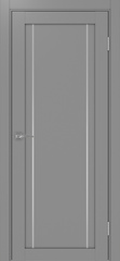 Дверь межкомнатная Оптима Порте Турин 522.111 АПП молдинг SC, цвет серый, экошпон, глухая