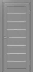 Дверь межкомнатная Оптима Порте Турин 508.12, цвет серый, экошпон, стекло мателюкс