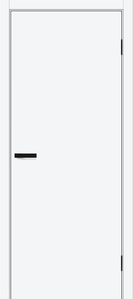 Дверь межкомнатная белая Браво Браво А Браво-0 (кромка ПВХ), цвет вайт про, винил, глухая