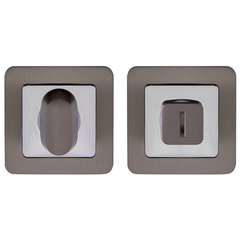 Завертка квадрат Пунто BK6.K.QR52 (BK6 QR) GR/CP-23, цвет графит/хром к ручкам K.QR52.SATURN (SATURN QR) GR/CP-23 (гарантия - 6 месяцев)