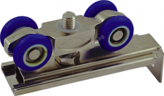 Комплект роликов с угловым типом крепления для раздвижных дверей с массой не более 60 кг. Ренц INDR 01 (гарантия - 12 месяцев)