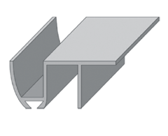 Направляющая для раздвижных дверей нижняя 2 метра N-2 (гарантия - 1 месяц)
