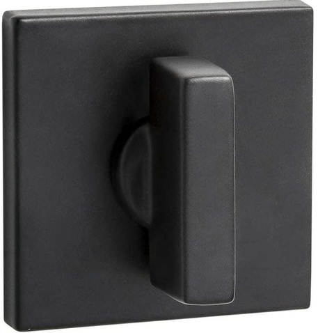 Комплект фурнитуры сантехнический SET 524-03 slim 2070PL 4BB Black (ручка Пуэрто, защелка с/у Ренц, завертка Пуэрто, петли Ренц), цвет черный (гарантия - 8 лет на ручку, 12 месяцев на остальную фурнитуру) #3