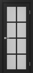 Дверь межкомнатная Оптима Порте Турин 541.2222, цвет антрацит, экошпон, стекло мателюкс