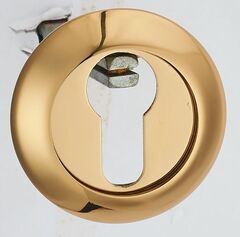 Накладка круг на цилиндр Пуэрто INET AL 08 DGP, цвет латунь темная (гарантия - 12 месяцев)