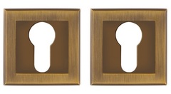 Накладка квадрат на цилиндр Пунто ET.K.QL52 (ET QL) CF-17, цвет кофе (гарантия - 12 месяцев)