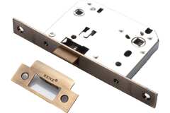 Замок сантехнический Ренц INLB 2070 plastic АВ, цвет бронза античная (гарантия - 12 месяцев)