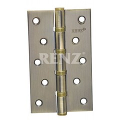 Петли (комплект) врезная усиленная Ренц IN125-4BB FH AB (2шт), цвет бронза (гарантия - 12 месяцев)