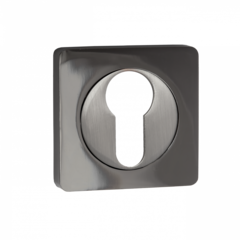 Накладка квадрат на цилиндр Пуэрто INET AL 02 BN/SN, цвет никель черный/никель матовый (гарантия - 12 месяцев)
