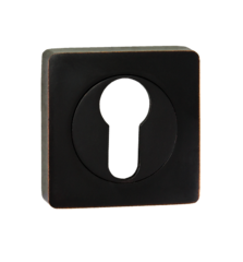 Накладка квадрат на цилиндр Пуэрто INET AL 02 ABB, цвет бронза черная с патиной (гарантия - 12 месяцев)