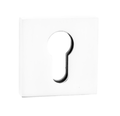 Накладка квадрат на цилиндр Пуэрто INET AL 03 MSW, цвет супер белый матовый (гарантия - 12 месяцев)