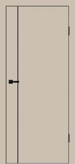 Дверь межкомнатная Велдорис Галант Эмалюкс Галант М1 (кромка АБС черная с 4х сторон, молдинг черный), цвет кварцит, эмалит, глухая