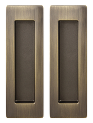 Ручка квадрат для раздвижных дверей Армадилло SH.URB153.010 (SH010 URB) АВ-7 (цена за комплект), цвет бронза (гарантия - 5 лет)