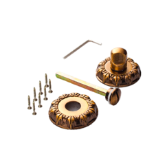 Завертка круг Ренц INBK 10 PCF, цвет кофе блестящий (гарантия - 12 месяцев)