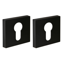 Накладка квадрат на цилиндр Фуаро ET.K.DM51 (ET DM) BL-24, цвет черный (гарантия - 12 месяцев)