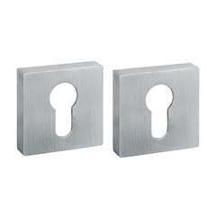 Накладка квадрат на цилиндр Фуаро ET.K.DM51 (ET DM) SSC-16, цвет хром сатинированный (гарантия - 12 месяцев)