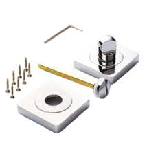 Завертка квадрат Ренц INBK 02 CP, цвет хром к ручкам Милан INDH 51-02 CP, Остия, Рим, Марчелло INDH 57-02 CP (гарантия - 12 месяцев)