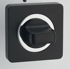 Завертка квадрат Ренц INBK 02 B/CP, цвет черный/хром к ручкам Фиоре INDH 425-02 B/CP, Арона INDH 96-02 B/CP (гарантия - 12 месяцев)