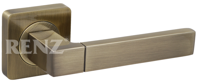 Ручка квадрат Ренц Милан INDH 51-02 AB, цвет бронза античная, ЦАМ (гарантия - 10 лет)