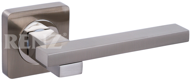 Ручка квадрат Ренц Неаполь INDH 52-02 SN, цвет никель матовый, ЦАМ (гарантия - 10 лет)