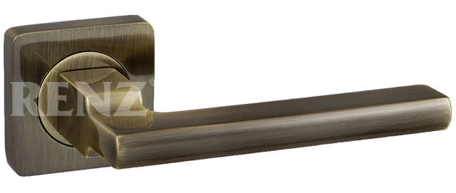 Ручка квадрат Ренц Рим INDH 53-02 AB, цвет бронза античная, ЦАМ (гарантия - 10 лет)