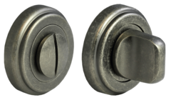 Завертка круг Морелли MH-WC-CLASSICOMS, цвет серебро старое античное ЦАМ - (сплав, содержащий цинк, алюминий и медь) + многослойное гальваническое покрытие к ручкам MH-42-CLASSICOMS/GR (гарантия - 12 месяцев)