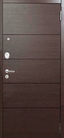 Теплая дверь входная Алекс дорс Х 10 2П Агат/Элион, 2 замка, 1,7 мм металл, (венге горизонт+милк софт) #2