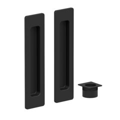 Ручка квадрат для раздвижных дверей Браво SL-11 SB (цена за комплект), цвет черный матовый