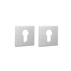 Накладка квадрат на цилиндр Пунто ET.K.ARC.Q52 (ET ARC) SSC-16, цвет хром сатинированный (гарантия - 12 месяцев)