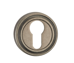 Накладка круг на цилиндр Ренц INET 16 SL, цвет серебро античное (гарантия - 12 месяцев)