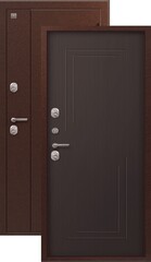 Термодверь входная Сезам Т-100 (2026), 2 замка, 1,2 мм металл, (медь антик+темная лиственница)