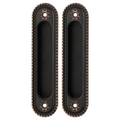 Ручка овал для раздвижных дверей Армадилло SH.CL152.010 (SH010/CL) ABL-18 (цена за комплект), цвет медь темная (гарантия - 5 лет)