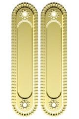 Ручка овал для раздвижных дверей Армадилло SH.CL152.010 (SH010/CL) GOLD-24 (цена за комплект), цвет золото 24К (гарантия - 5 лет)