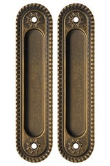 Ручка овал для раздвижных дверей Армадилло SH.CL152.010 (SH010/CL) OB-13 (цена за комплект), цвет бронза античная (гарантия - 5 лет)