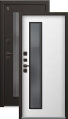 Термодверь входная Центурион Т-20 (2026), 2 замка, 1,4 мм металл, (шоколад муар+белый ясень софт)