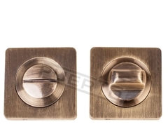 Завертка квадрат Пуэрто INBK AL 02 AB, цвет бронза античная к ручкам INAL 514-02 AB (гарантия - 12 месяцев)