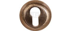 Накладка круг на цилиндр Пуэрто INET AL 08 AB, цвет бронза античная (гарантия - 12 месяцев)