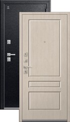 Теплая дверь входная Центурион С-101 (2026), 2 замка, 2 мм металл, (черный муар+седой дуб)