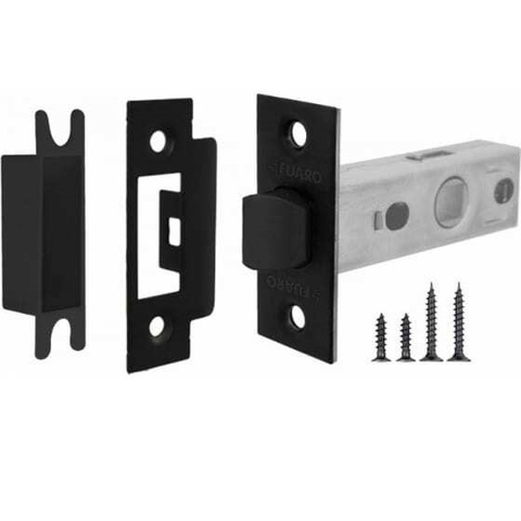 Комплект фурнитуры межкомнатный SET K.JS51.MARCO (MARCO JS) P12-45-25 4BB Black (ручка Аякс, защелка м/к Фуаро, петли Фуаро), цвет черный (гарантия - 12 месяцев) #3