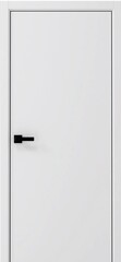 Дверь межкомнатная Альберо (Фрегат) Графика-1 (кромка АБС черная с 4х сторон), цвет белый, винил, глухая