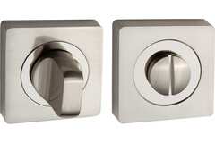 Завертка квадрат Пуэрто B2B BK AL 02 SN/CP, цвет никель матовый/хром блестящий к ручкам B2B 514-02 SN/CP, B2B 521-02 SN/CP