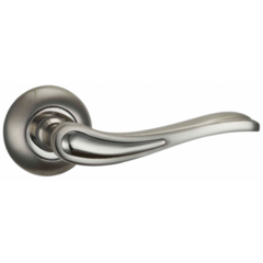 Ручка круг Пуэрто INAL 517-08 SN/NP, цвет никель матовый/никель блестящий, алюминий (гарантия - 8 лет)